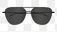 Png Sunglasses illustration isolated element, transparent background