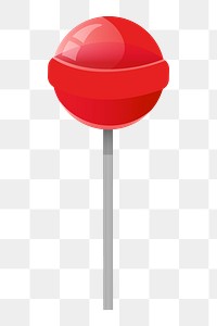 Png Red Lollipop Candy Sweet element, transparent background