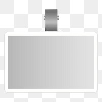 Png cardholder element, transparent background