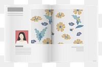 Png Magazine news article illustration element, transparent background