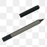 Png Pen marker stationery element, transparent background