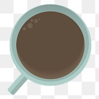 Png coffee cup element, transparent background