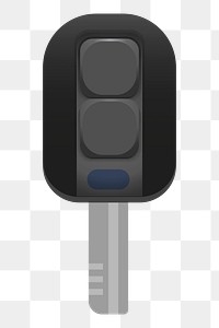 Png car key element, transparent background