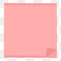 Png reminder note element, transparent background