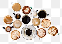 Coffee png element, transparent background