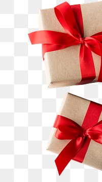 Christmas presents png element, transparent background