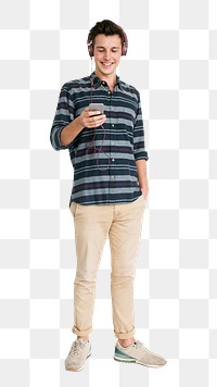 Young man png element, transparent background