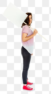 Woman png element, transparent background