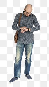 Man png element, transparent background