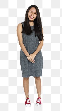 Asian woman png element, transparent background