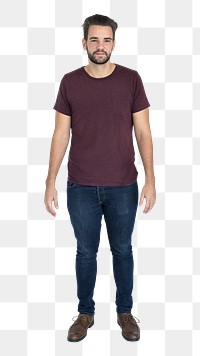 Man png element, transparent background