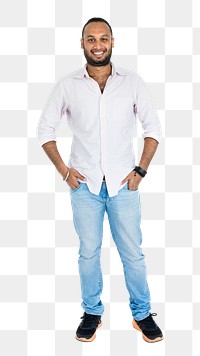 Indian man png element, transparent background