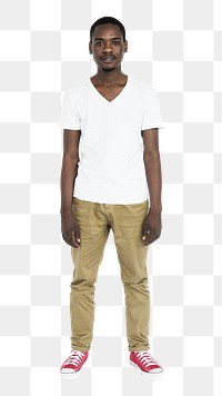 African man png element, transparent background