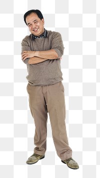 Asian man png element, transparent background