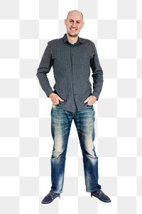 Man png element, transparent background