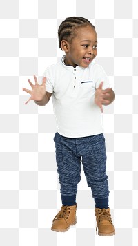 Kid png element, transparent background