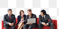 Business people png element, transparent background