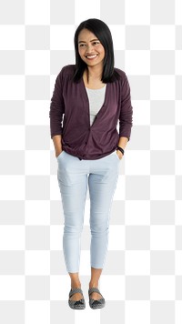 Asian woman png element, transparent background