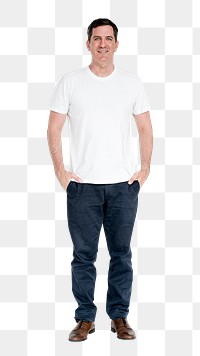 Man png element, transparent background