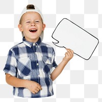 Speech bubble png element, transparent background