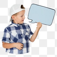 Speech bubble png element, transparent background