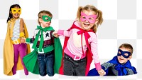 Little superhero png element, transparent background