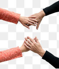 Couple holding hands png transparent background