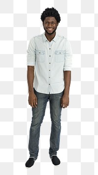 African man png element, transparent background