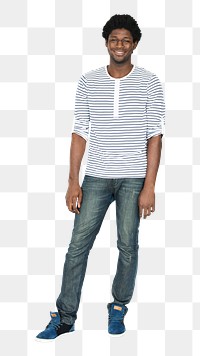 African man png element, transparent background