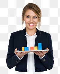 Businesswoman png element, transparent background