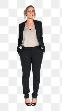 Businesswoman png element, transparent background