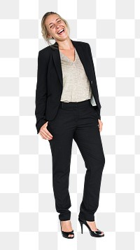 Businesswoman png element, transparent background