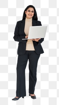 Businesswoman png element, transparent background