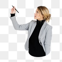 Businesswoman png element, transparent background