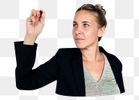 Businesswoman png element, transparent background