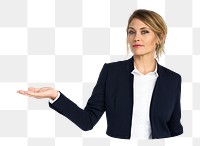 Businesswoman png element, transparent background