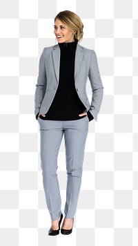 Businesswoman png element, transparent background