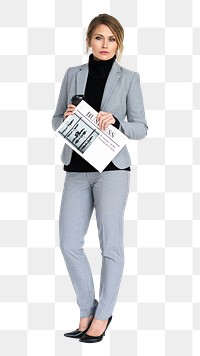 Businesswoman png element, transparent background