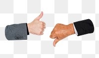 Thumbs up png hand sign transparent background