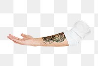 Tattooed arm png transparent background