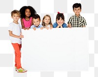 Diverse kids png element, transparent background