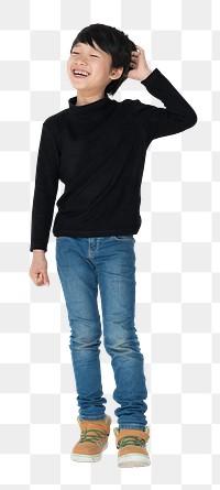 Boy png element, transparent background