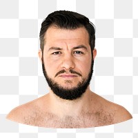 Man png element, transparent background