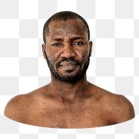 African man png element, transparent background