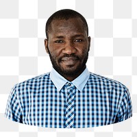 African man png element, transparent background