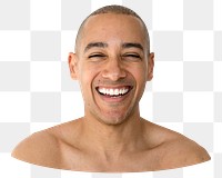 Happy man png element, transparent background