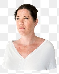 Woman png element, transparent background