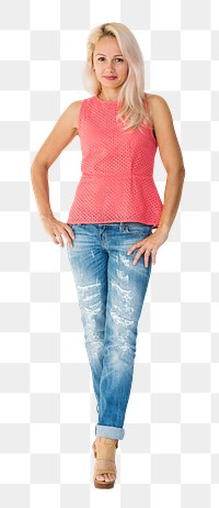 Woman png element, transparent background