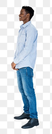 African man png element, transparent background