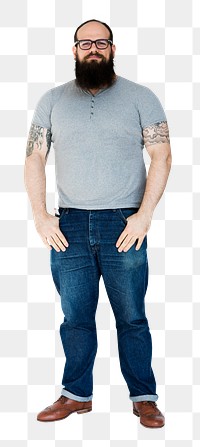 Man png element, transparent background